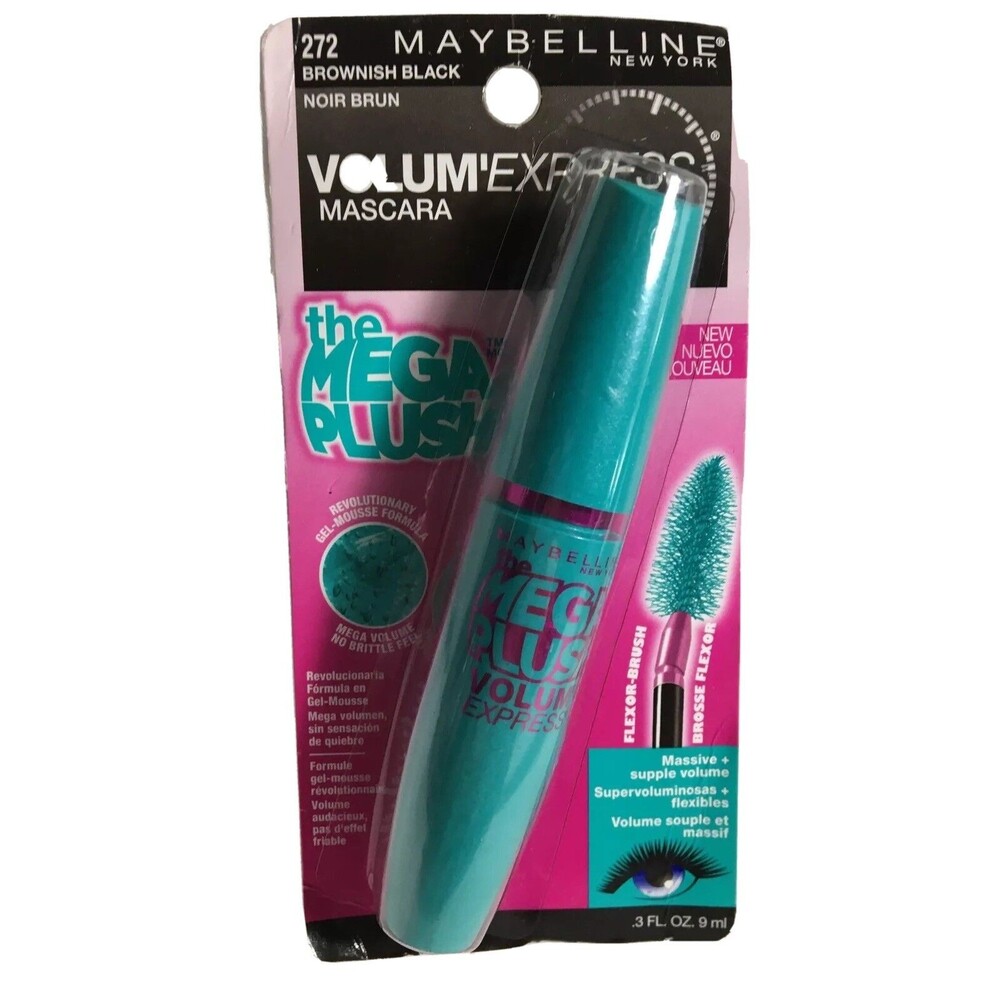 Maybelline Volume Express Washable Mascara The Mega Plush 272 Brownish Black